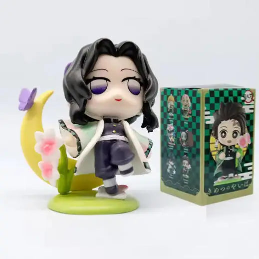 HOT Demon Slayer Anime Figure Set Q Version PVC Collectible Model Toy for Kids Adults Anime Fans Gift