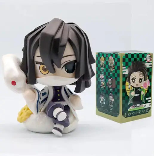HOT Demon Slayer Anime Figure Set Q Version PVC Collectible Model Toy for Kids Adults Anime Fans Gift