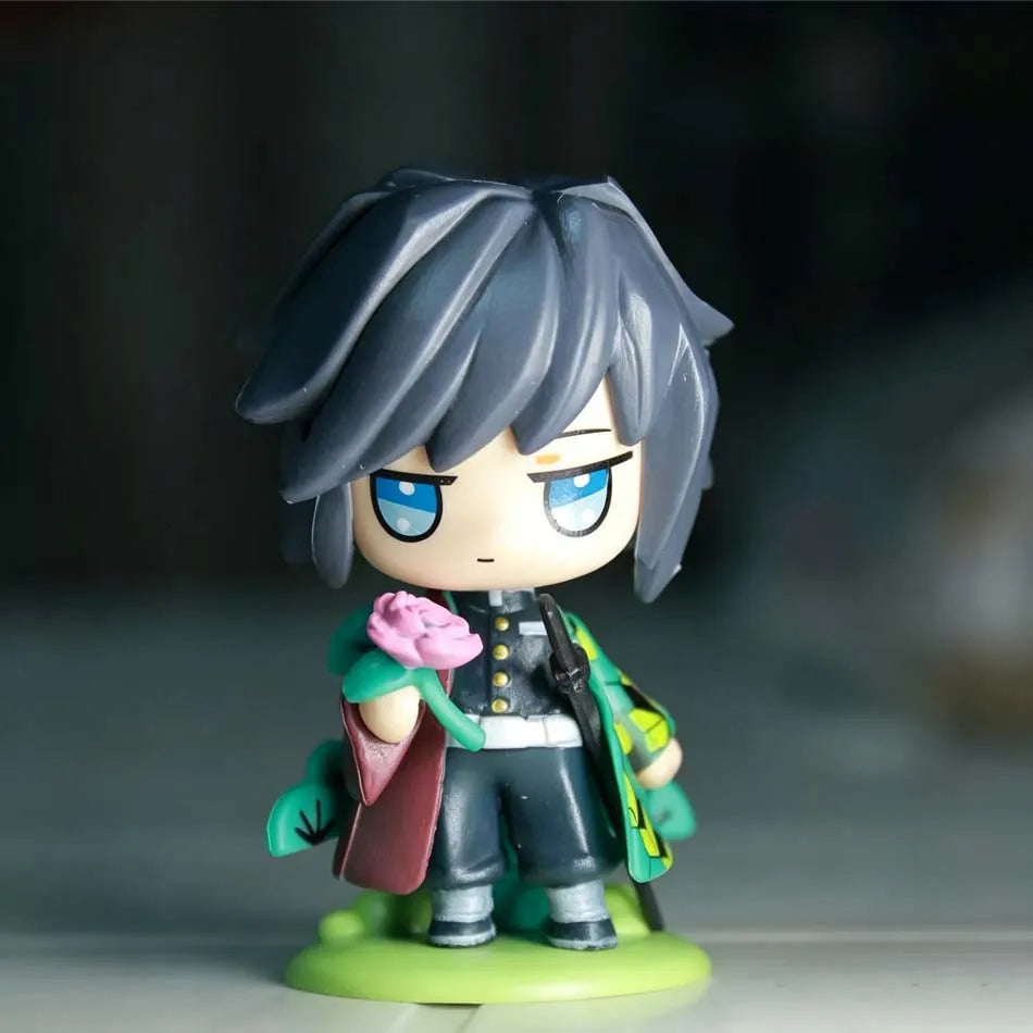 HOT Demon Slayer Anime Figure Set Q Version PVC Collectible Model Toy for Kids Adults Anime Fans Gift