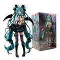 New 18cm Anime Hatsune Miku Figure Sexy Character Ornaments Little Devil Raccoon Kawaii Car Decoration Collectible Model Gift