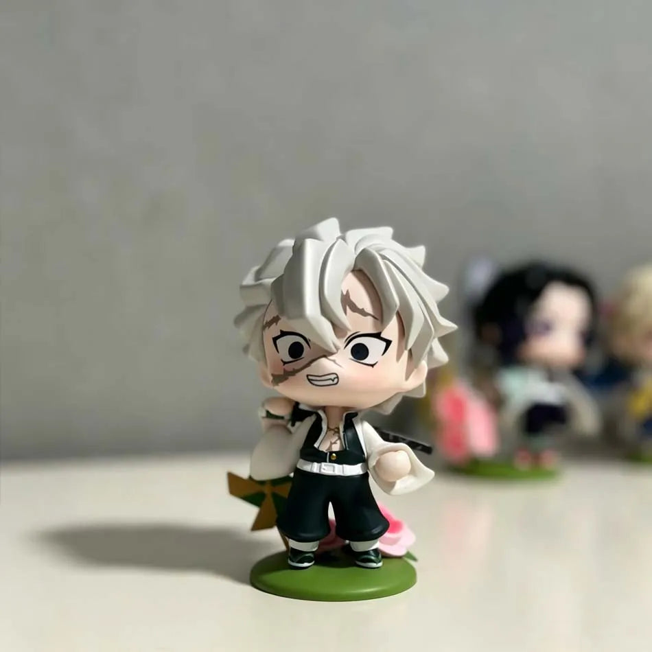 HOT Demon Slayer Anime Figure Set Q Version PVC Collectible Model Toy for Kids Adults Anime Fans Gift