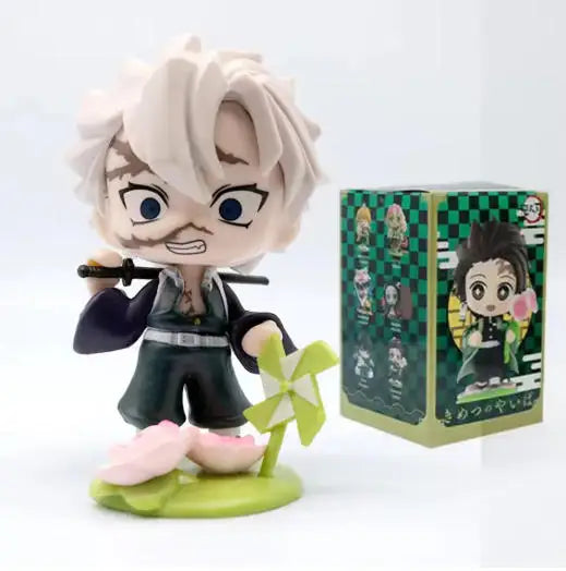 HOT Demon Slayer Anime Figure Set Q Version PVC Collectible Model Toy for Kids Adults Anime Fans Gift