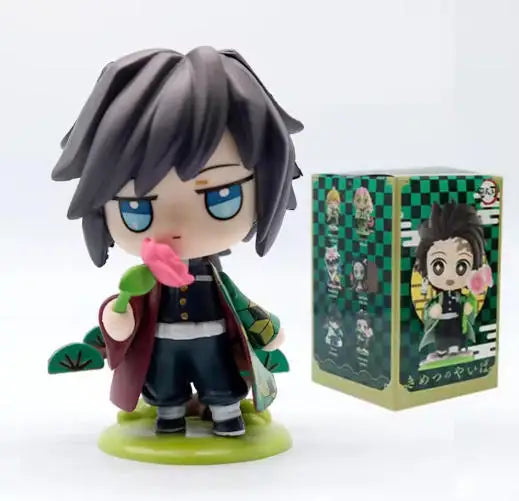 HOT Demon Slayer Anime Figure Set Q Version PVC Collectible Model Toy for Kids Adults Anime Fans Gift