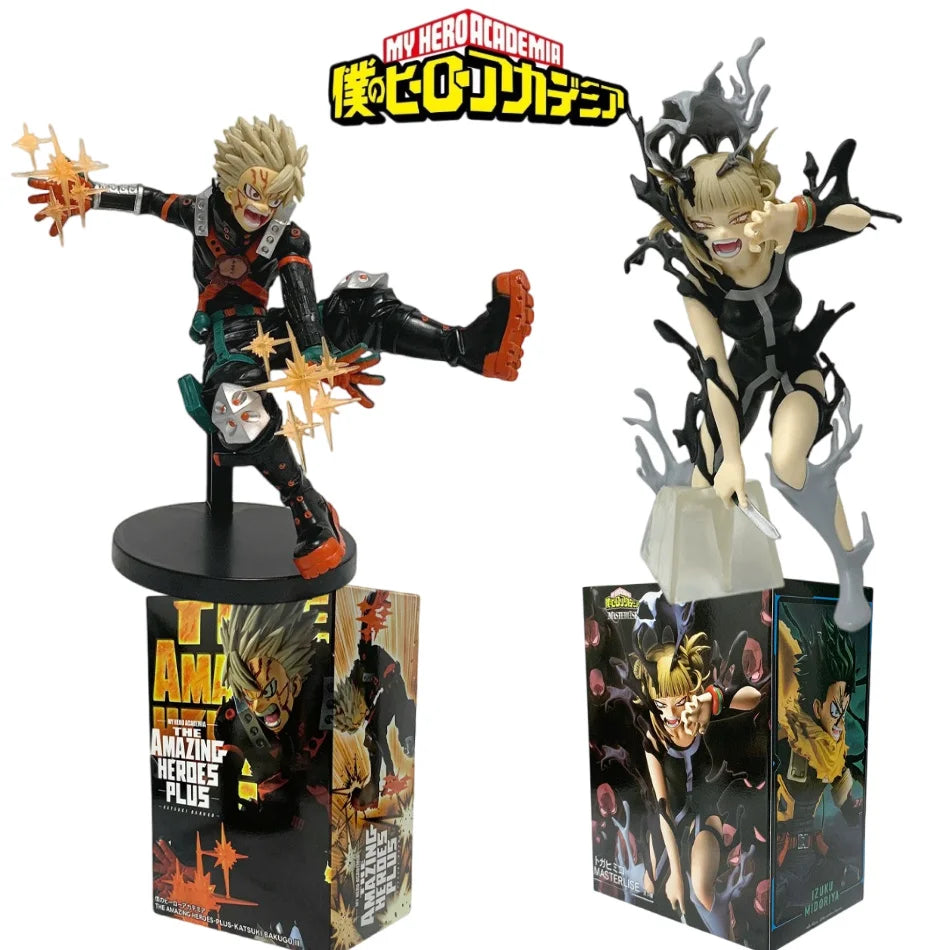 20cm Boku no Hero Academia Anime Figures Toga Himiko Bakugou Katsuki Action Figure My Hero Academia Model PVC Statue  Toys Gifts