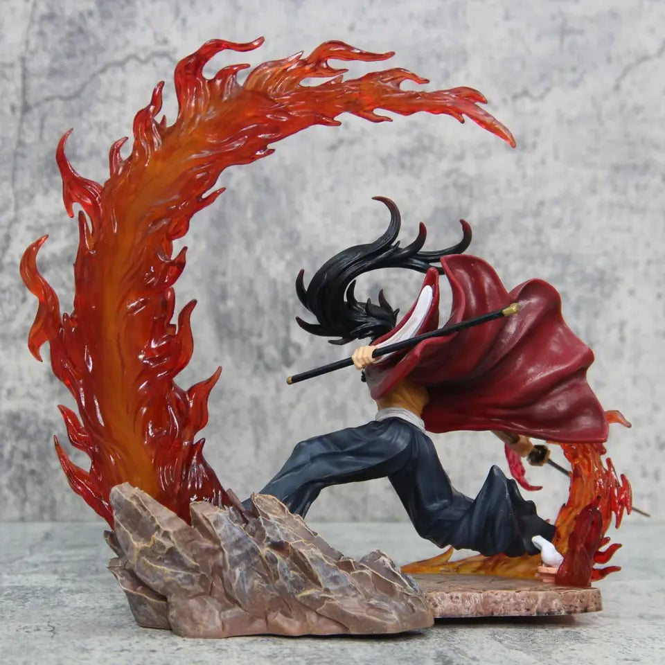 Demon Slayer Anime Figures Tsugikuni Yoriichi Action Figure With Light Pvc Statue Figurine Model Doll Toys Valentine's Day Gift