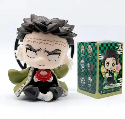 HOT Demon Slayer Anime Figure Set Q Version PVC Collectible Model Toy for Kids Adults Anime Fans Gift