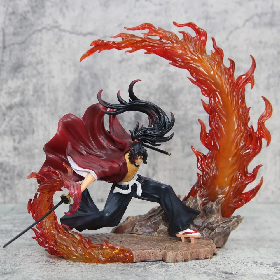Demon Slayer Anime Figures Tsugikuni Yoriichi Action Figure With Light Pvc Statue Figurine Model Doll Toys Valentine's Day Gift