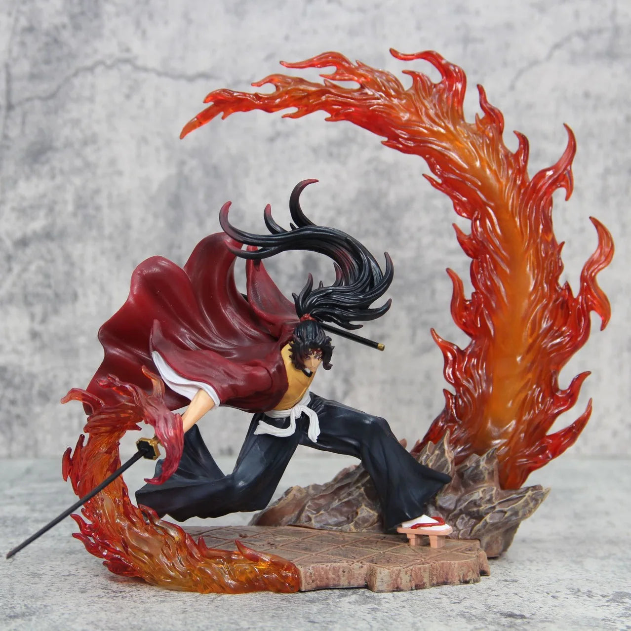 Demon Slayer Anime Figures Tsugikuni Yoriichi Action Figure With Light Pvc Statue Figurine Model Doll Toys Valentine's Day Gift