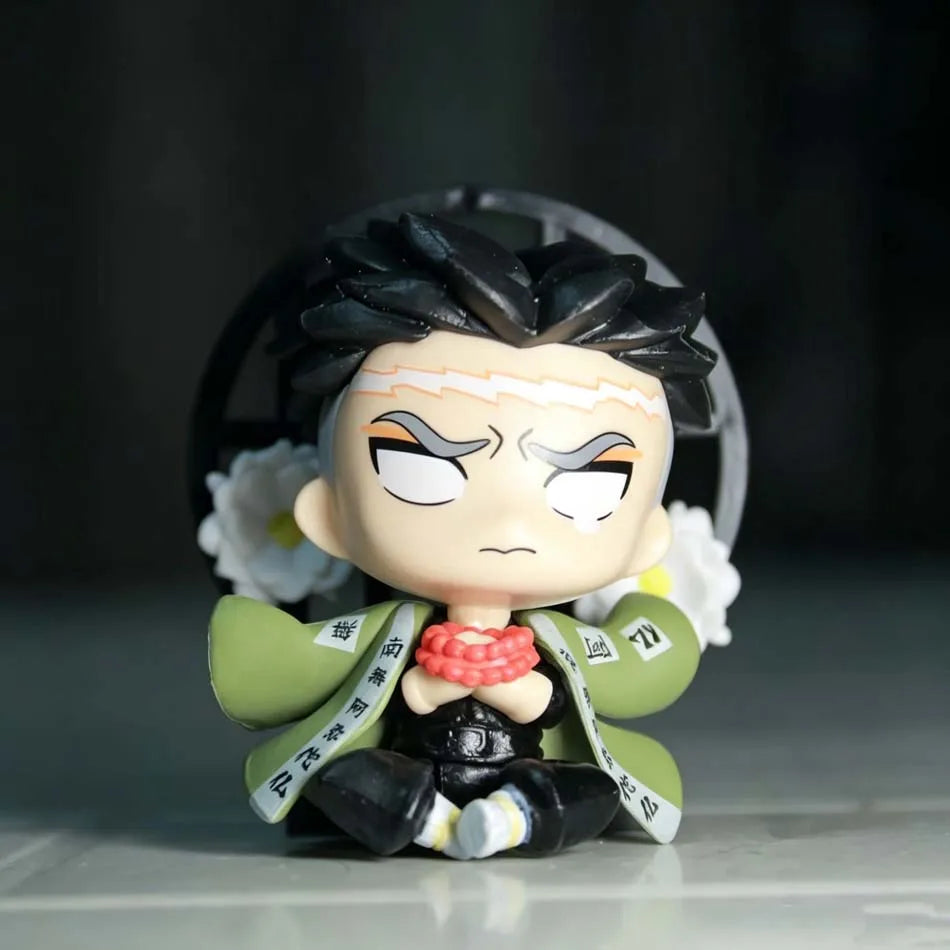 HOT Demon Slayer Anime Figure Set Q Version PVC Collectible Model Toy for Kids Adults Anime Fans Gift